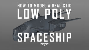 How to model low poly spaceship